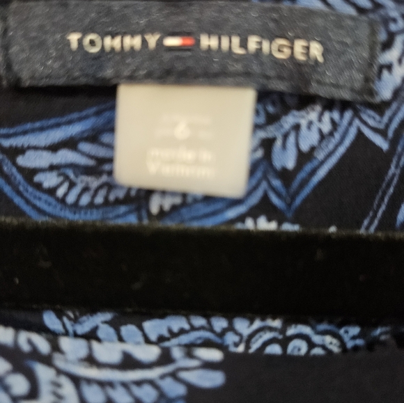 Tommy Hilfiger Blue Floral A-Line Dress, Sz 6, EUC - Picture 4 of 11